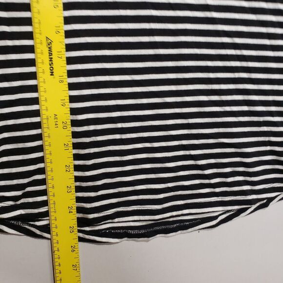 Lauren Ralph Lauren Womens Striped Short Sleeve Shoulder Detail Large READ - Picture 6 of 6